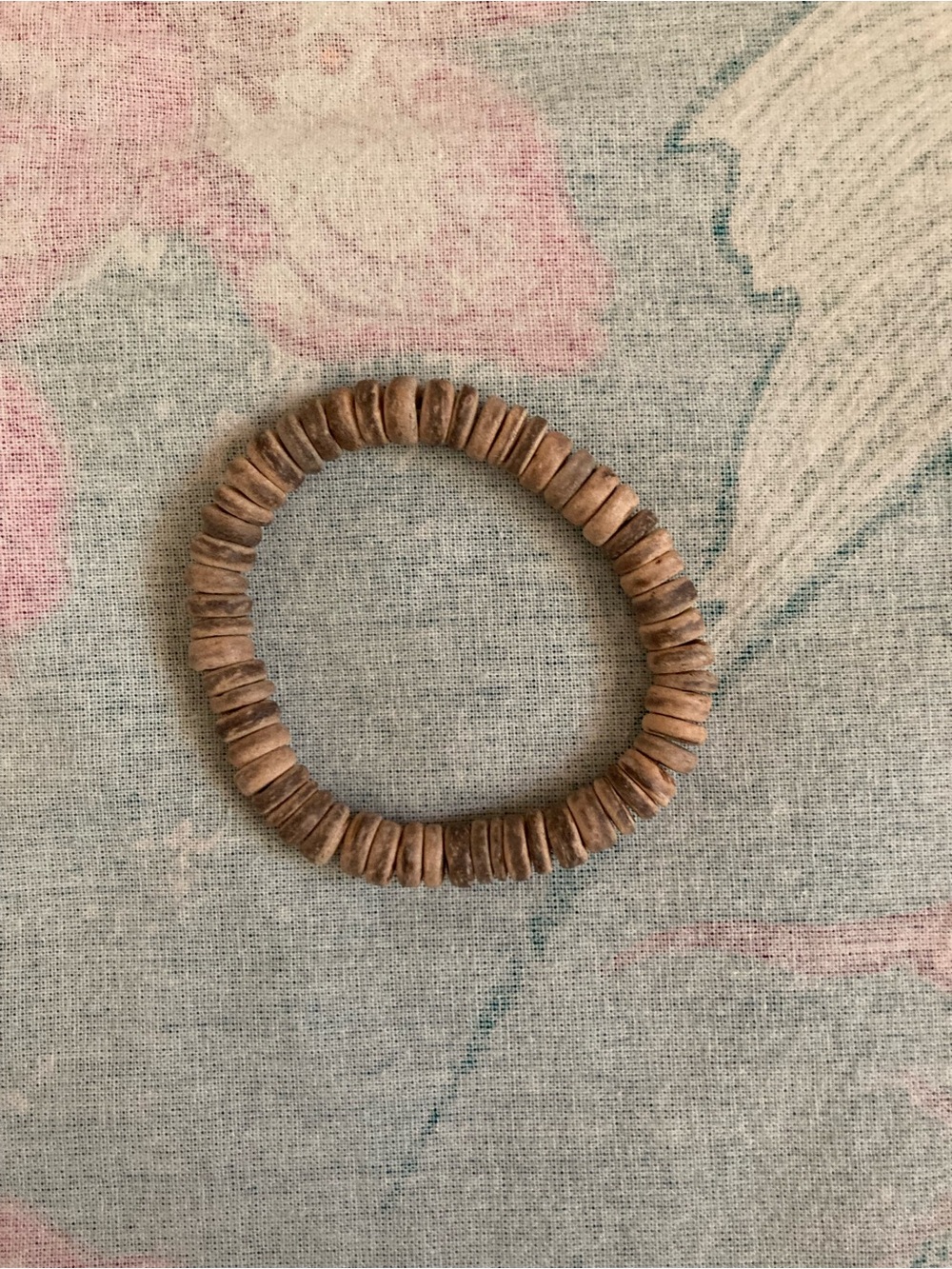 Handmade Wood Bead Bracelet & Necklace set - Natural Brown - Picture 12 of 14